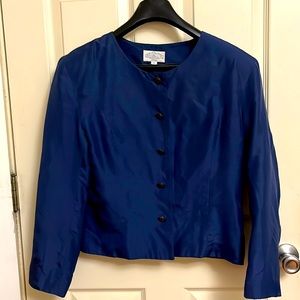 Vintage Blue Silk Women’s Jacket